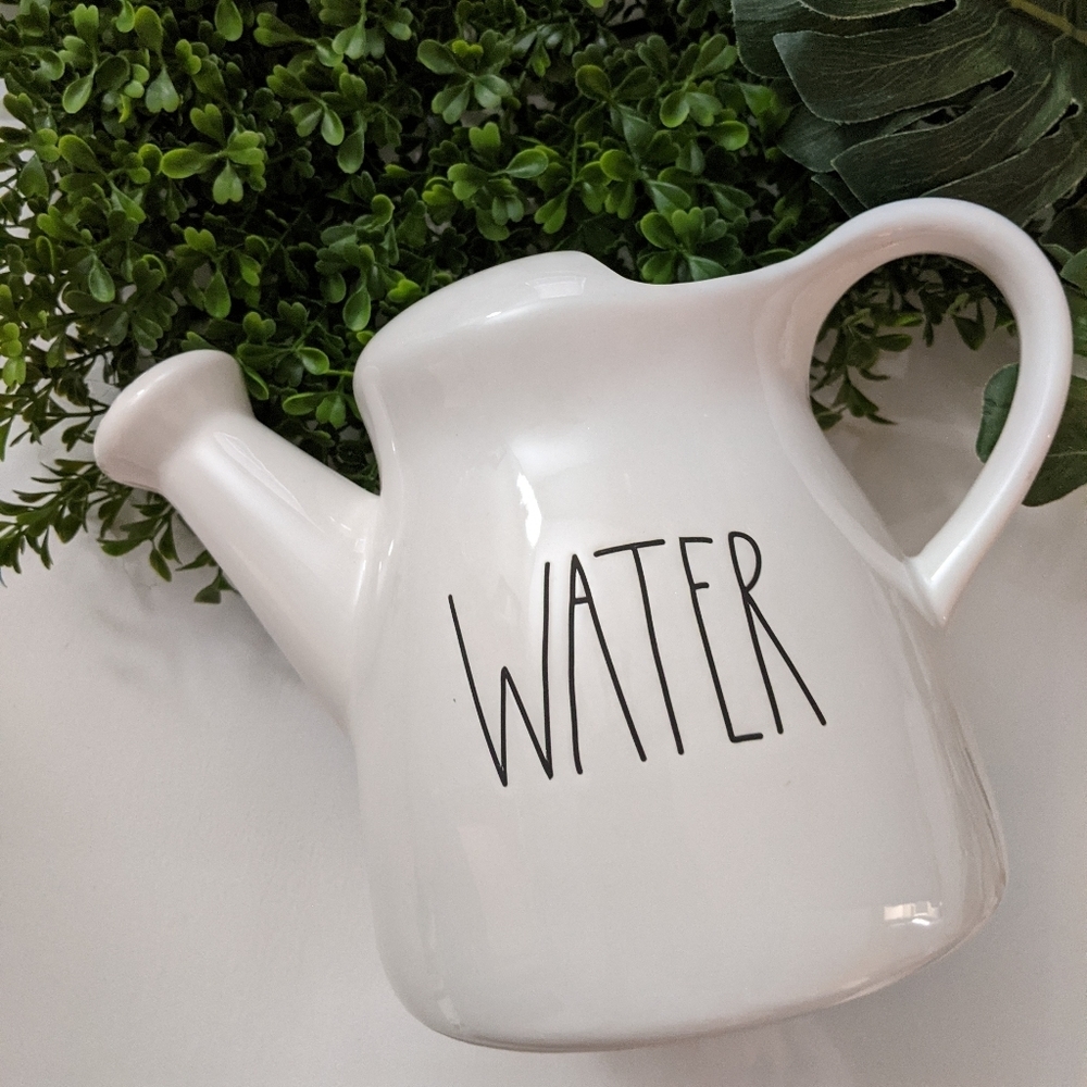 Rae Dunn  Water Spout Can Ceramic Pitcher Water
